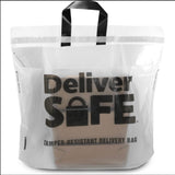 21” x 15” x 10” Takeout Peel & Seal Tamper Evident Deliver Safe Bag