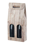 2 Bottle Carriers - 7" x 3.5" x 15" Italian Gift Wine Boxes