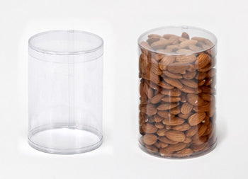 3 x 3 Clear Round Acetate Cylinders ZT Packaging