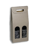 2 Bottle Carriers - 7" x 3.5" x 15" Italian Gift Wine Boxes