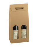 2 Bottle Carriers - 7" x 3.5" x 15" Italian Gift Wine Boxes