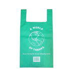 12 x 7 x 22 Non Woven PP Reusable T-shirt Grocery Shopping Bags.