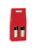 2 Bottle Carriers - 7" x 3.5" x 15" Italian Gift Wine Boxes